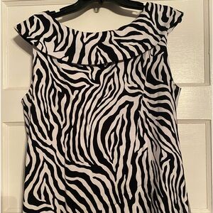 Zebra print summer top